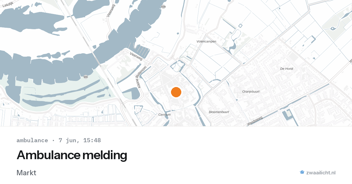 Ambulance melding — 7 jun 2026