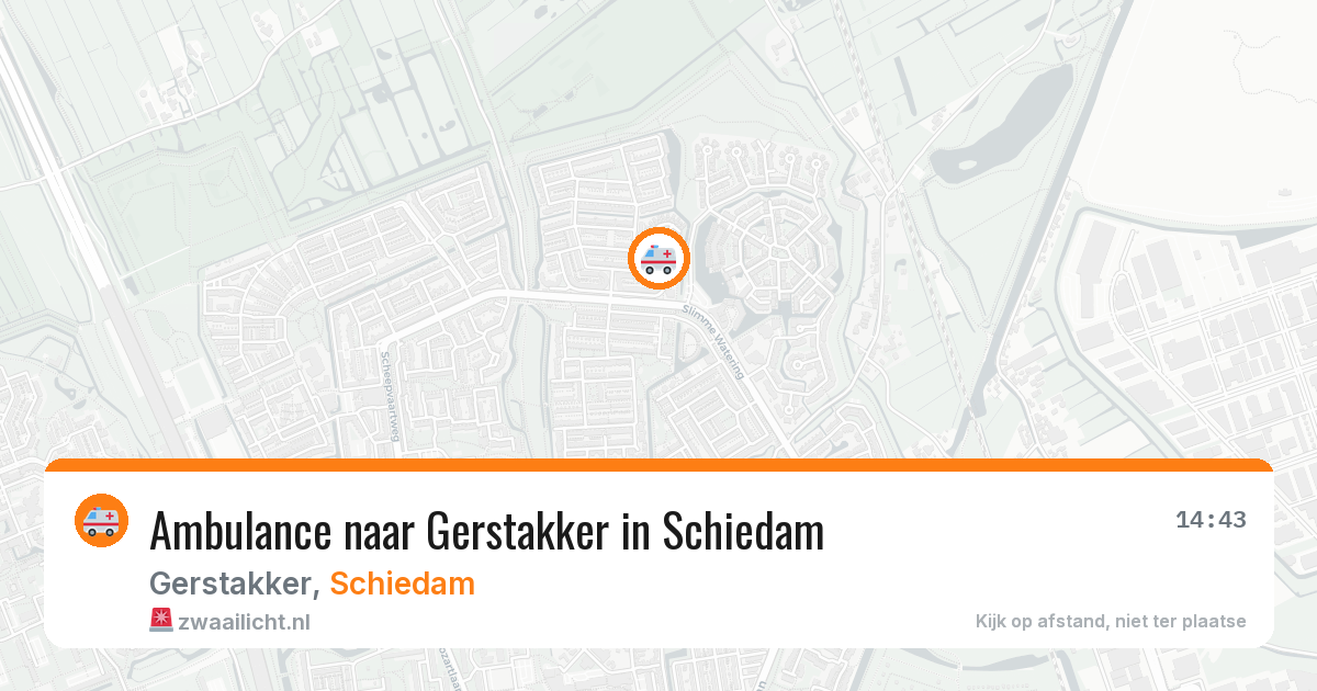 Ambulance naar Gerstakker in Schiedam — 17 jul 2026
