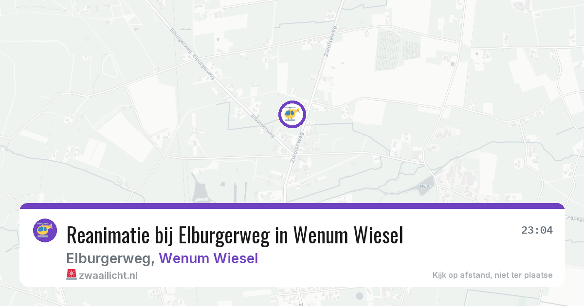 Reanimatie bij Elburgerweg in Wenum Wiesel — 4 jun 2026