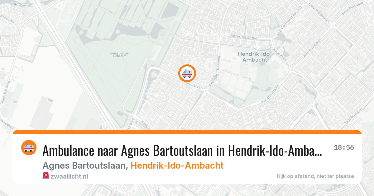 Ambulance naar Agnes Bartoutslaan in Hendrik-Ido-Ambacht — 17 jun 2026