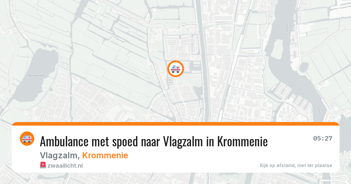 Ambulance met spoed naar Vlagzalm in Krommenie — 25 jan 2026