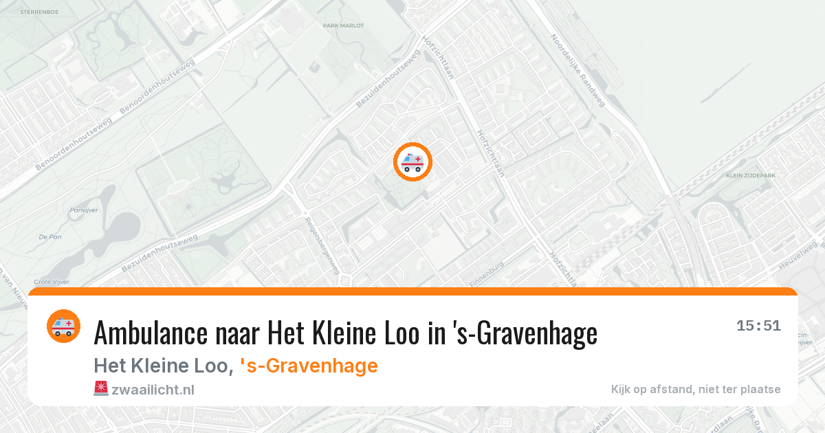 Ambulance naar Het Kleine Loo in 's-Gravenhage — 17 mrt 2026