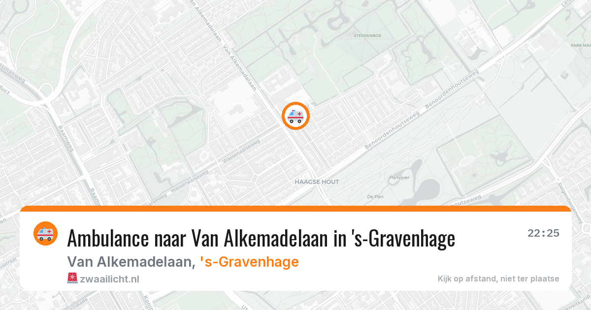 Ambulance naar Van Alkemadelaan in 's-Gravenhage — 25 mrt 2026