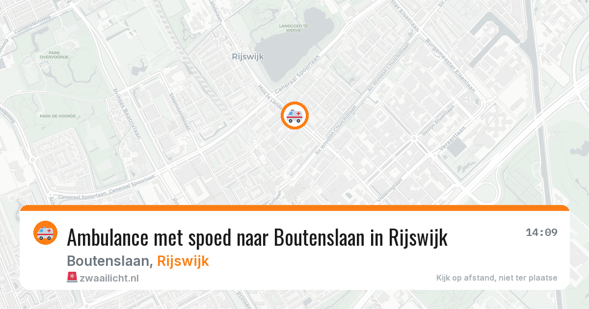 Ambulance met spoed naar Boutenslaan in Rijswijk — 7 mrt 2026