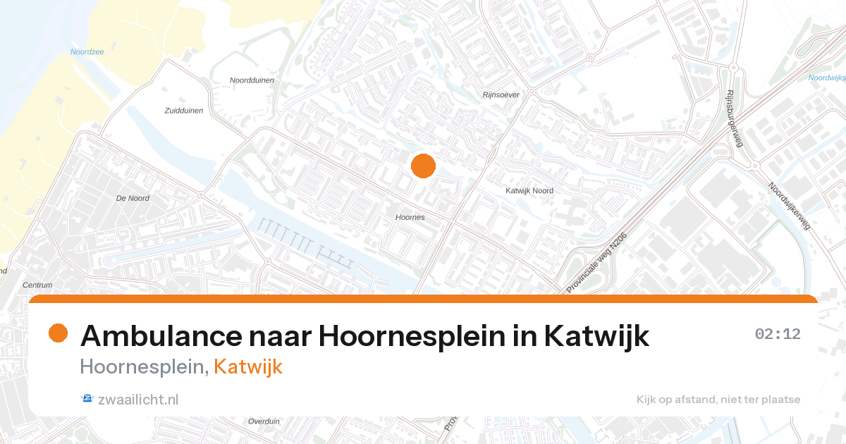 Ambulance naar Hoornesplein in Katwijk — 26 jun 2026
