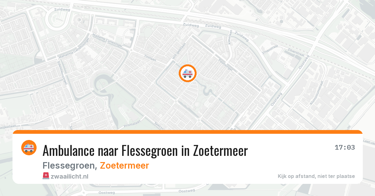 Ambulance naar Flessegroen in Zoetermeer — 3 jul 2026
