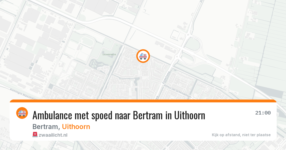 Ambulance met spoed naar Bertram in Uithoorn — 1 apr 2026