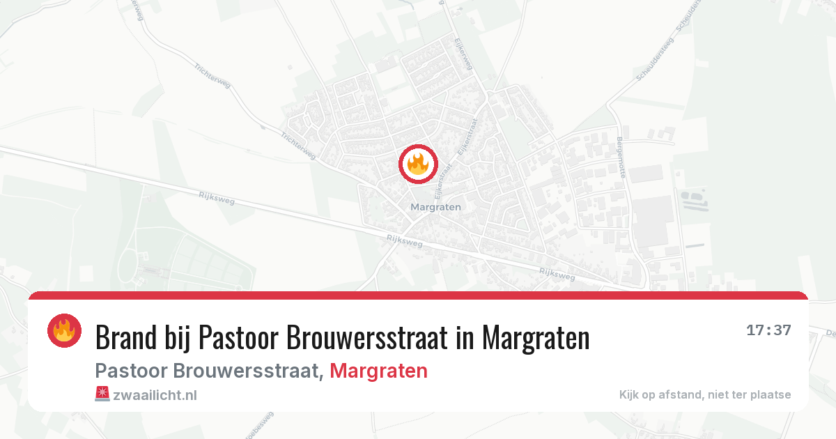 Brand bij Pastoor Brouwersstraat in Margraten — 19 jun 2026
