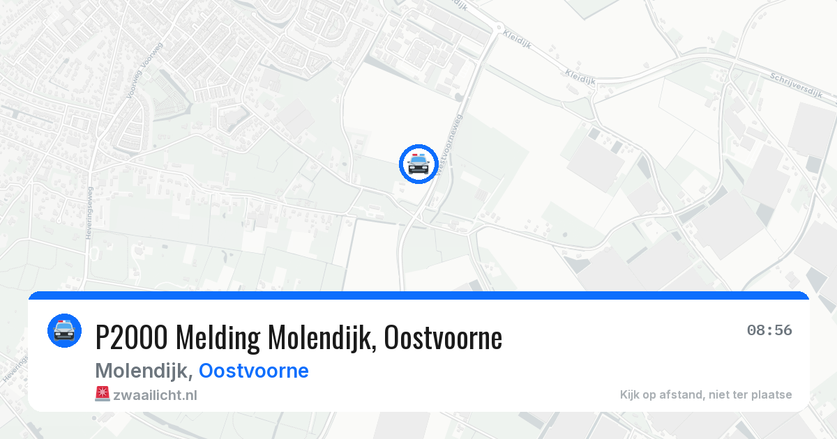 P2000 Melding Molendijk, Oostvoorne — 28 mei 2026