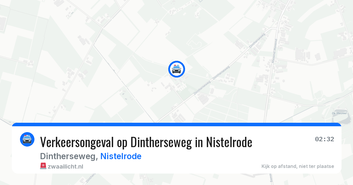 Verkeersongeval op Dintherseweg in Nistelrode — 28 jun 2026