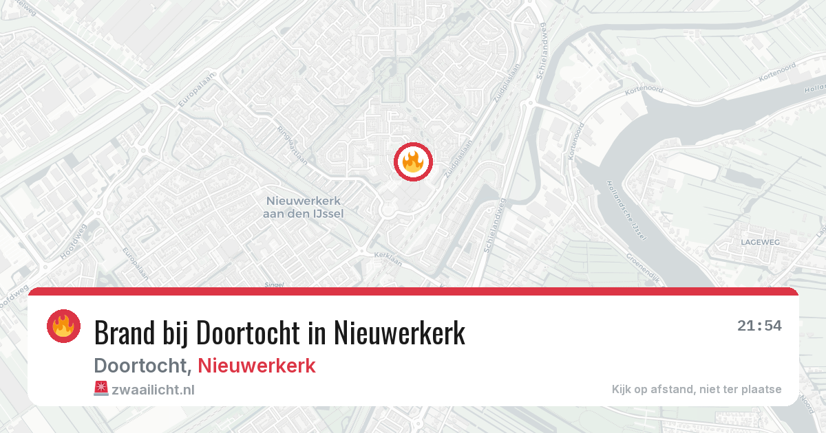 Brand bij Doortocht in Nieuwerkerk — 2 apr 2026
