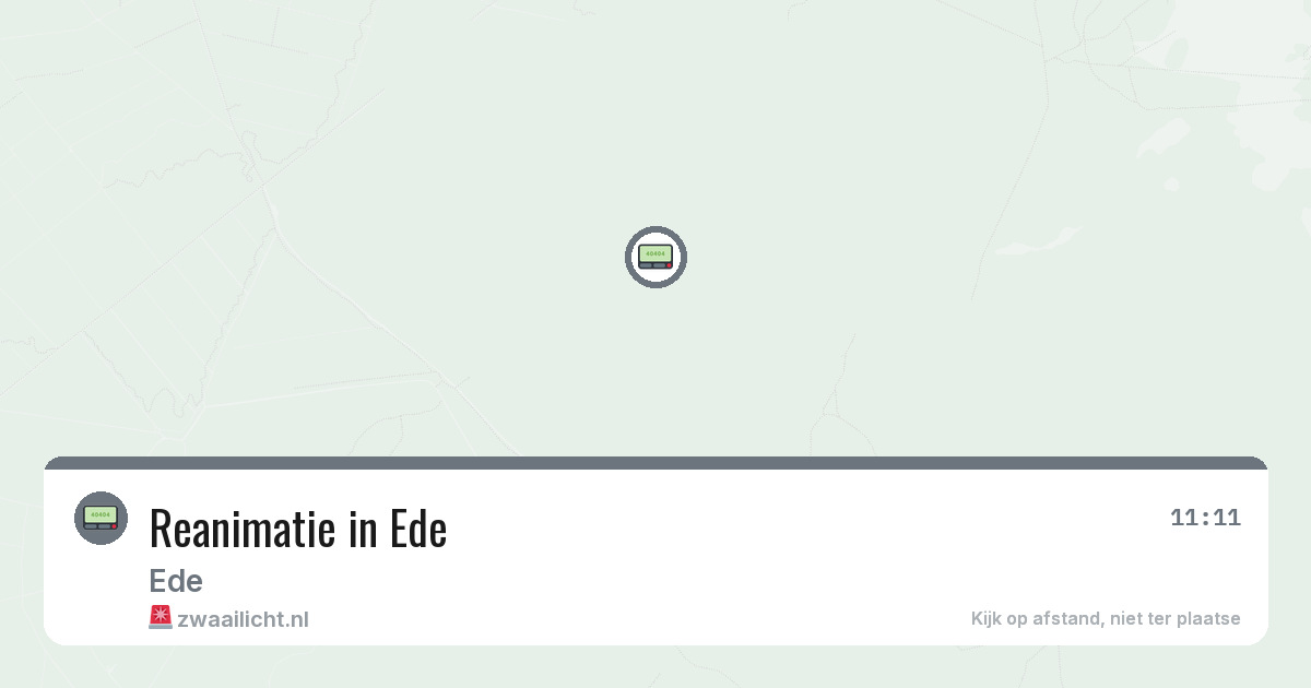 Reanimatie in Ede — 9 feb 2026