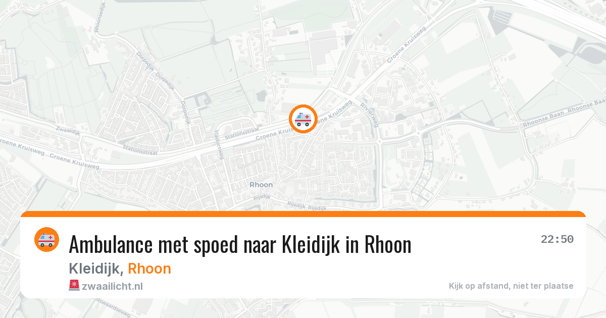 Ambulance met spoed naar Kleidijk in Rhoon — 25 jun 2026
