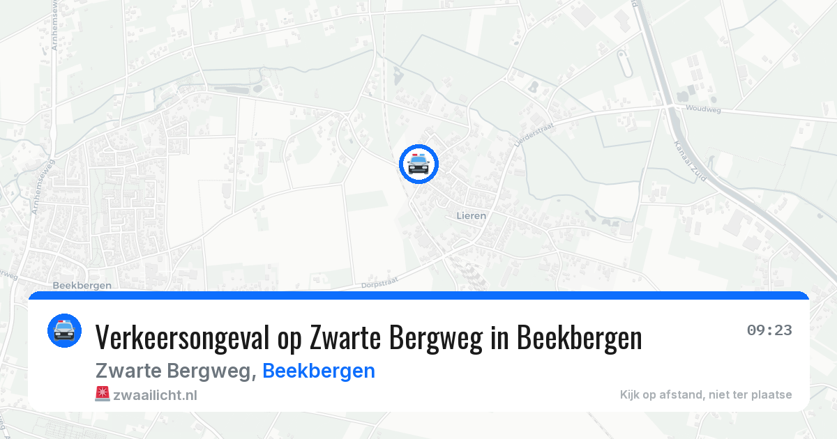 Verkeersongeval op Zwarte Bergweg in Beekbergen — 9 jul 2026