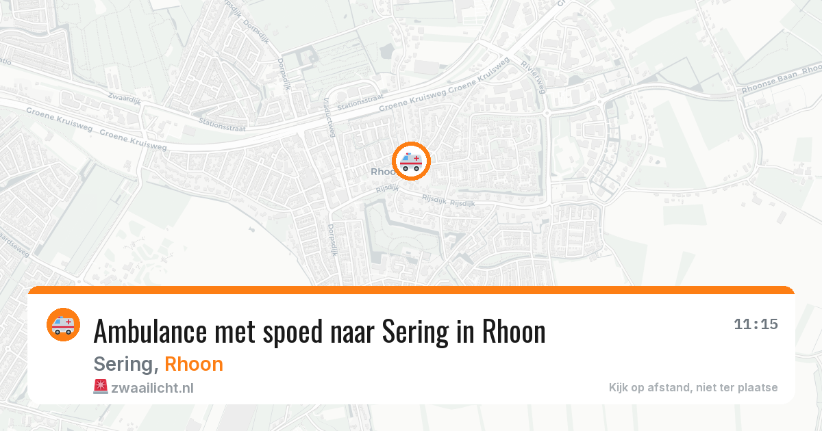 Ambulance met spoed naar Sering in Rhoon — 29 jan 2026