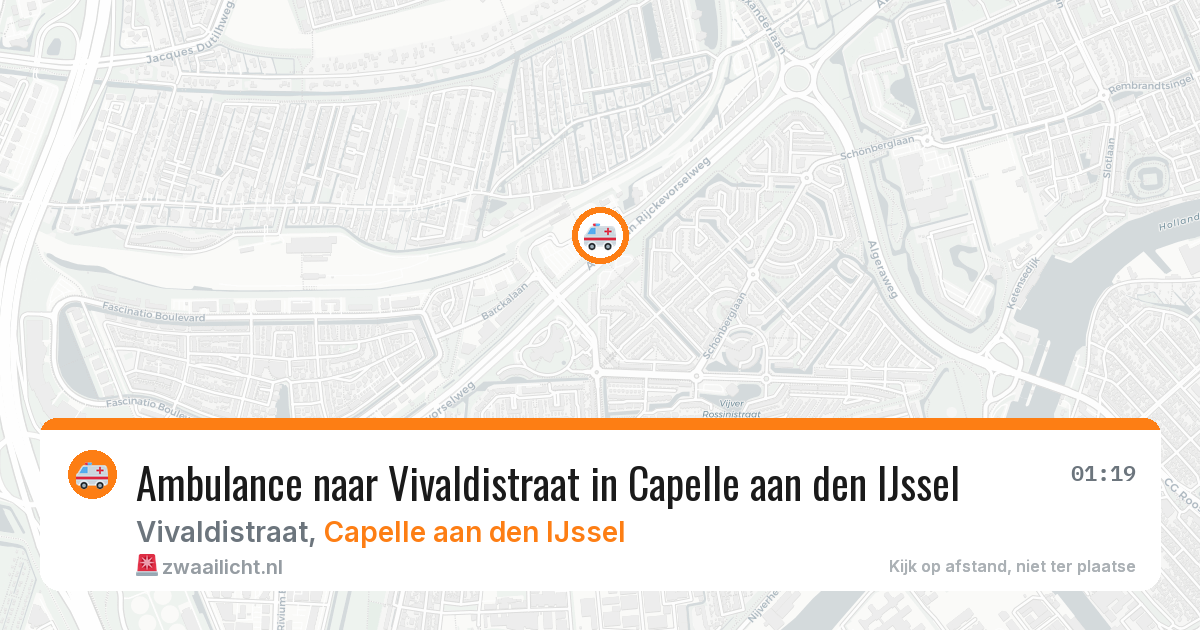 Ambulance naar Vivaldistraat in Capelle aan den IJssel — 17 mrt 2026