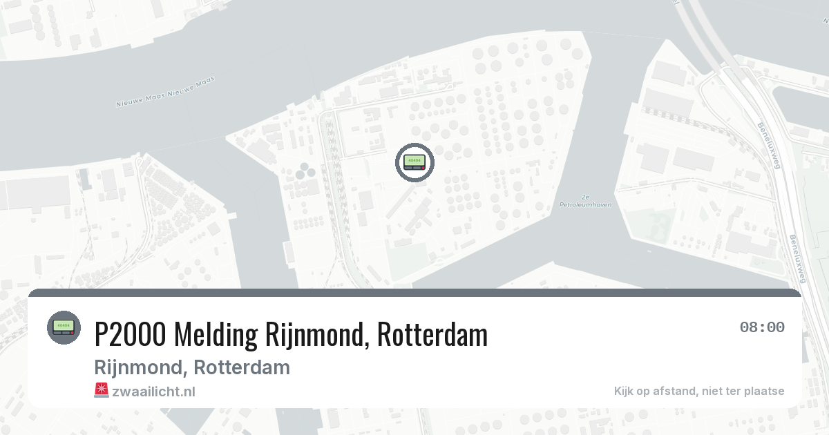 P2000 Melding Rijnmond, Rotterdam — 28 mei 2026