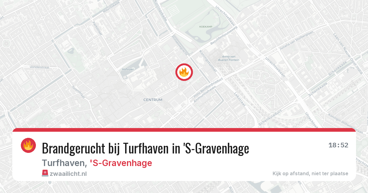 Brandgerucht bij Turfhaven in 'S-Gravenhage — 2 feb 2026