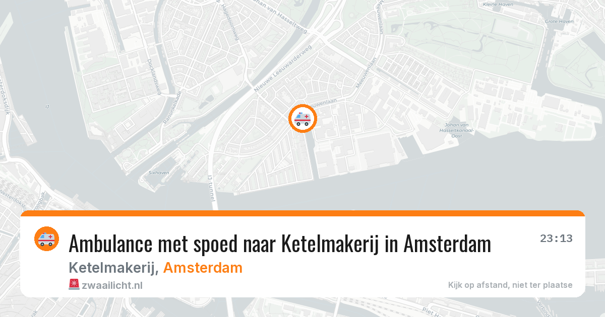 Ambulance met spoed naar Ketelmakerij in Amsterdam — 31 mrt 2026
