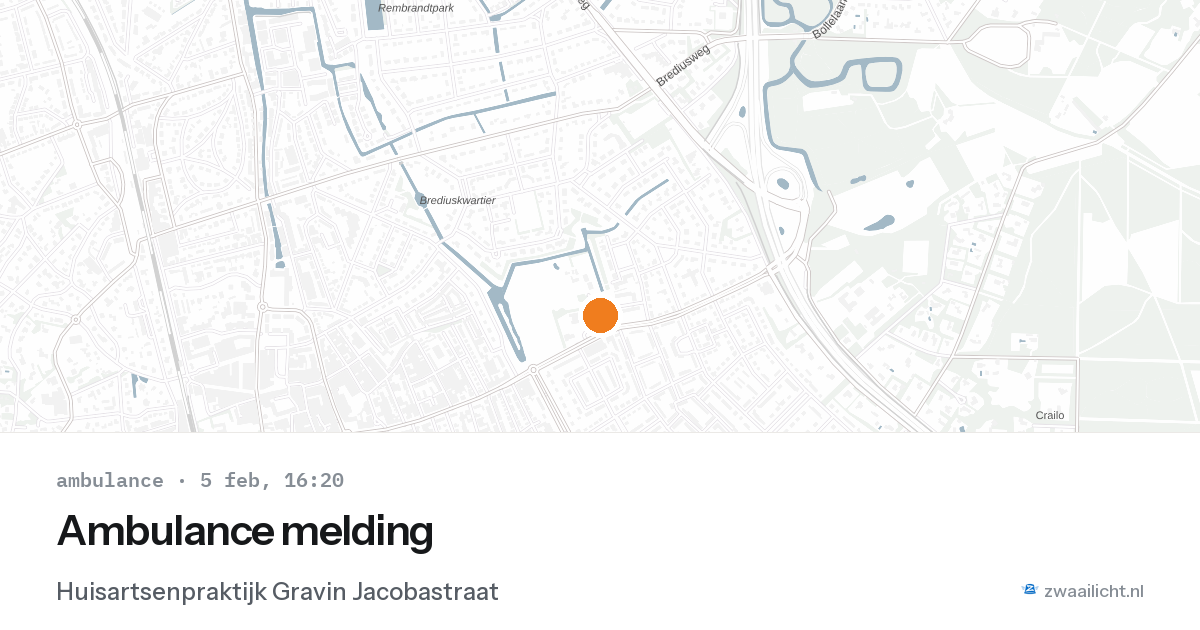Ambulance melding — 5 feb 2026