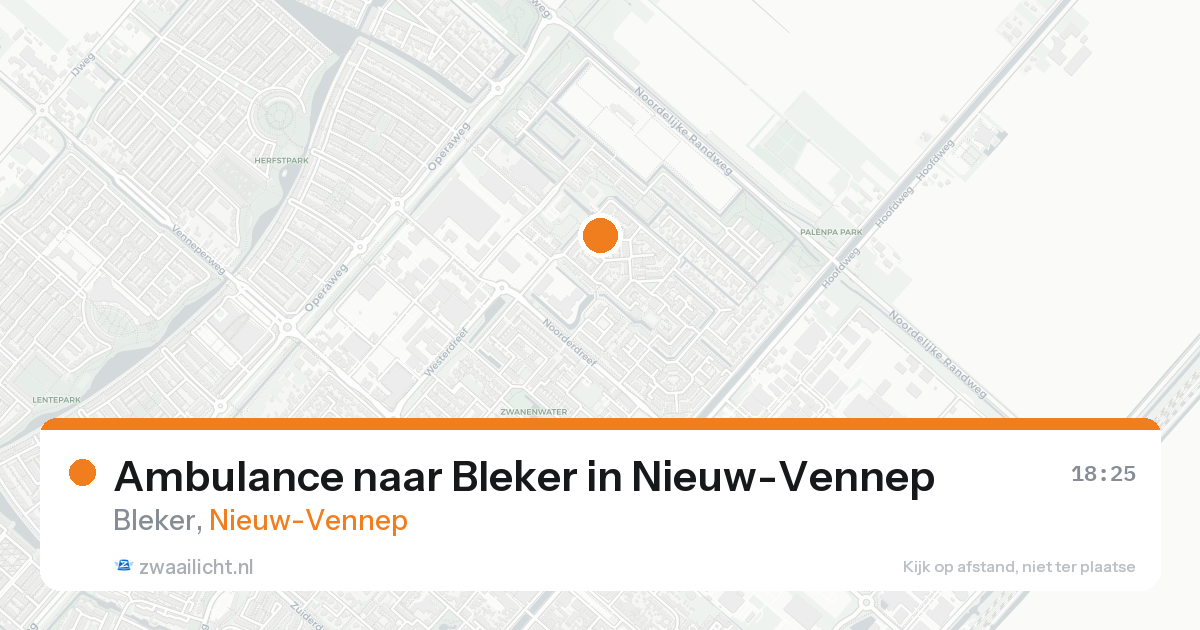 Ambulance naar Bleker in Nieuw-Vennep — 3 jul 2026