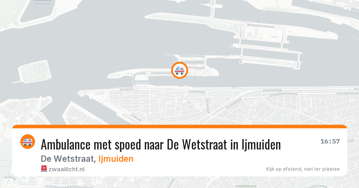 Ambulance met spoed naar De Wetstraat in Ijmuiden — 29 jun 2026