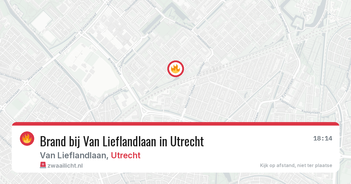 Brand bij Van Lieflandlaan in Utrecht — 29 mei 2026