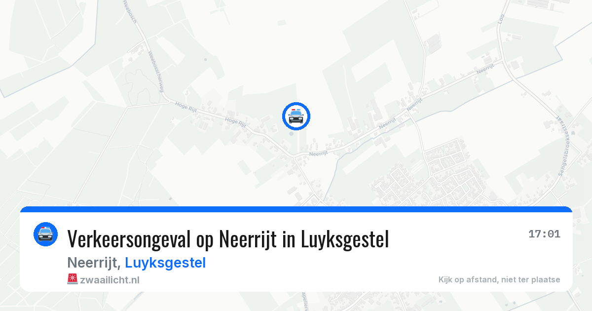 Verkeersongeval op Neerrijt in Luyksgestel — 3 jul 2026