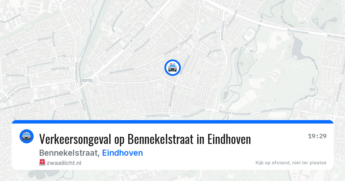 Verkeersongeval op Bennekelstraat in Eindhoven — 1 apr 2026