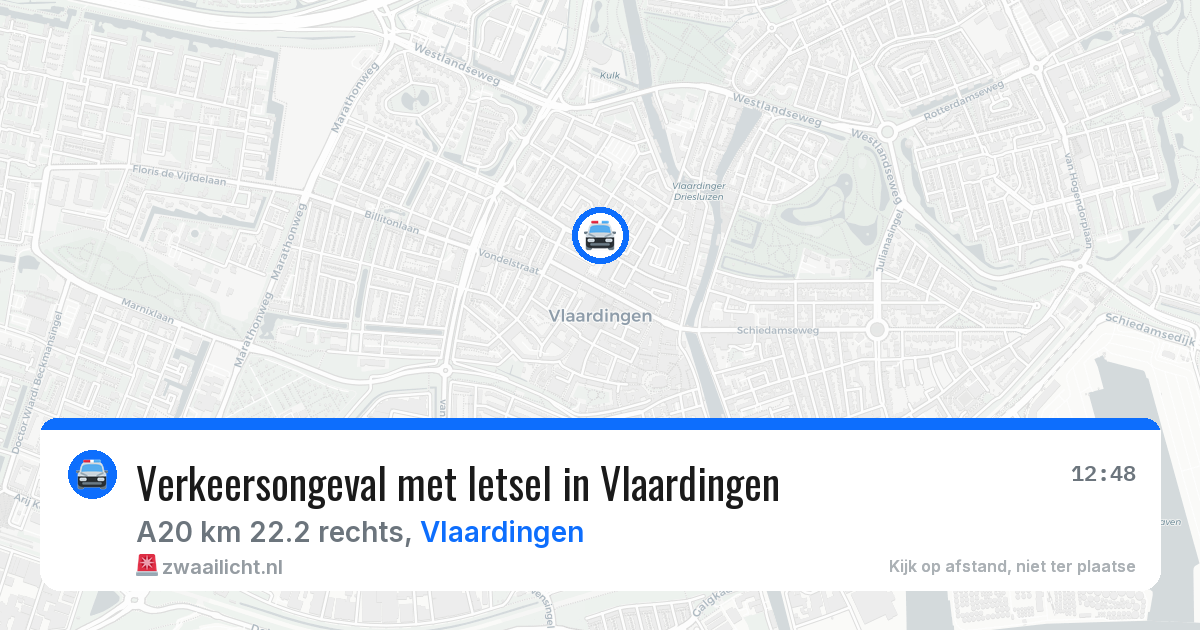 Verkeersongeval met letsel in Vlaardingen — 22 mei 2026