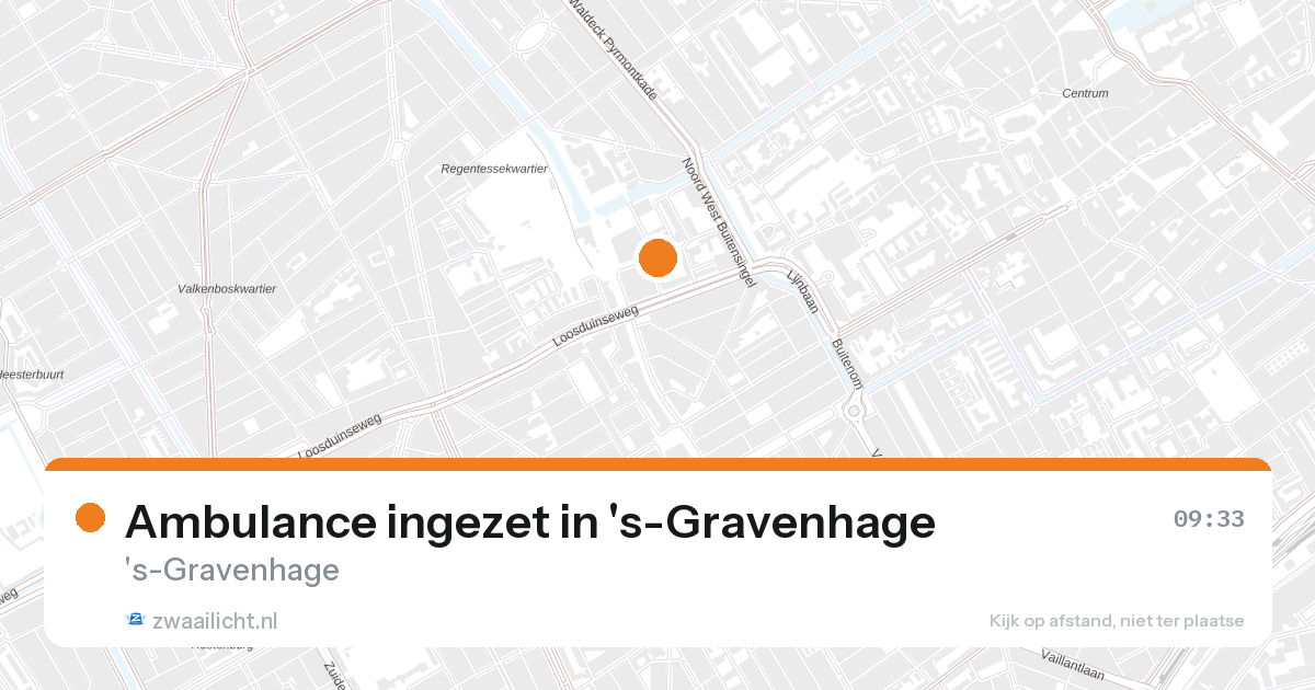 Ambulance ingezet in 's-Gravenhage — 27 aug 2026