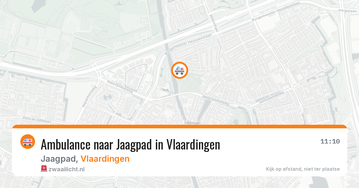Ambulance naar Jaagpad in Vlaardingen — 20 mei 2026