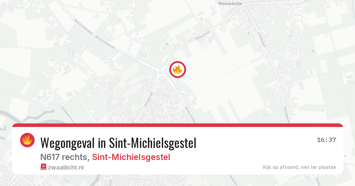 Wegongeval in Sint-Michielsgestel — 12 aug 2026