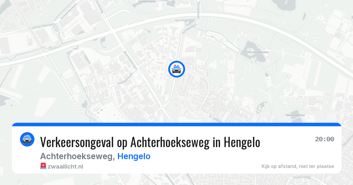 Verkeersongeval op Achterhoekseweg in Hengelo — 12 aug 2026