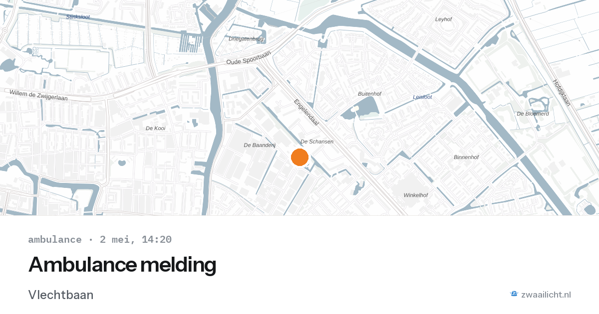 Ambulance melding — 2 mei 2026