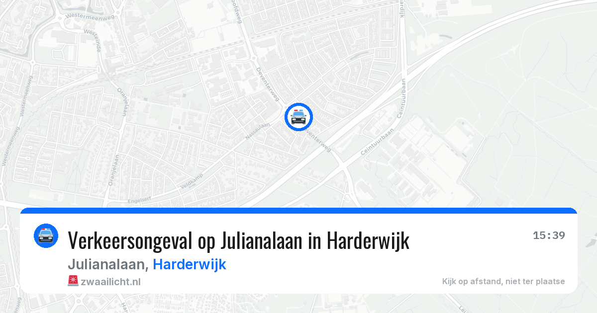 Verkeersongeval op Julianalaan in Harderwijk — 23 mei 2026