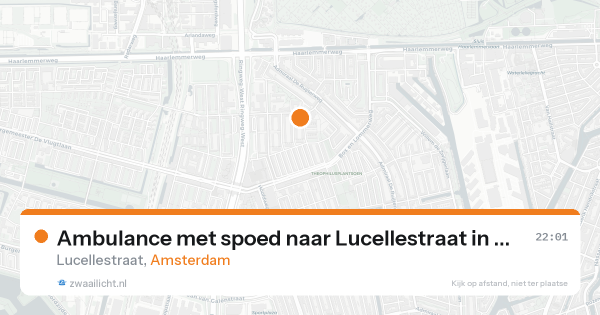 Ambulance met spoed naar Lucellestraat in Amsterdam — 30 jan 2026