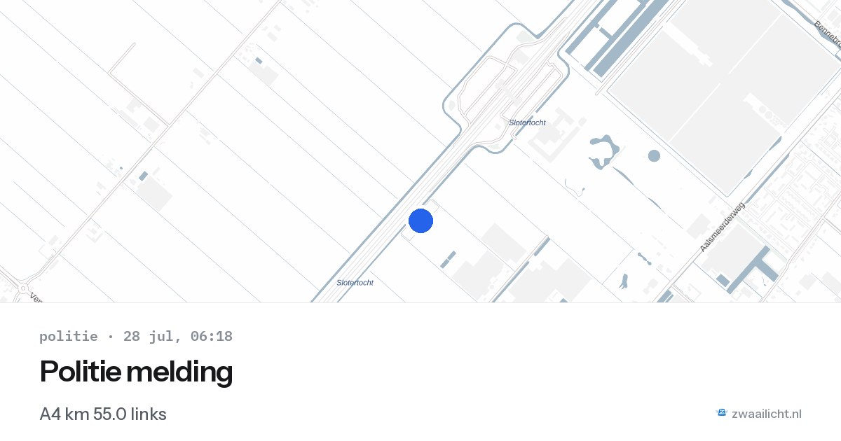 Politie melding — 28 jul 2026