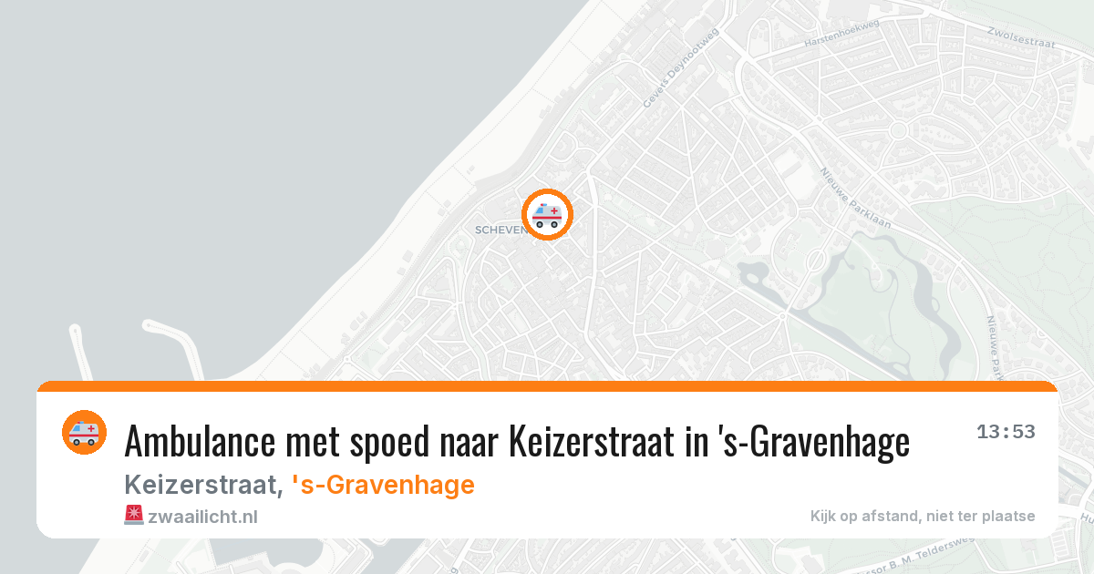 Ambulance met spoed naar Keizerstraat in 's-Gravenhage — 3 jun 2026