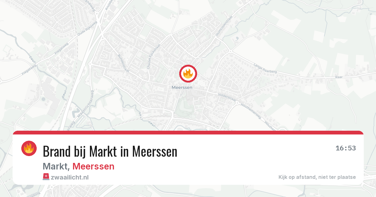 Brand bij Markt in Meerssen — 27 apr 2026