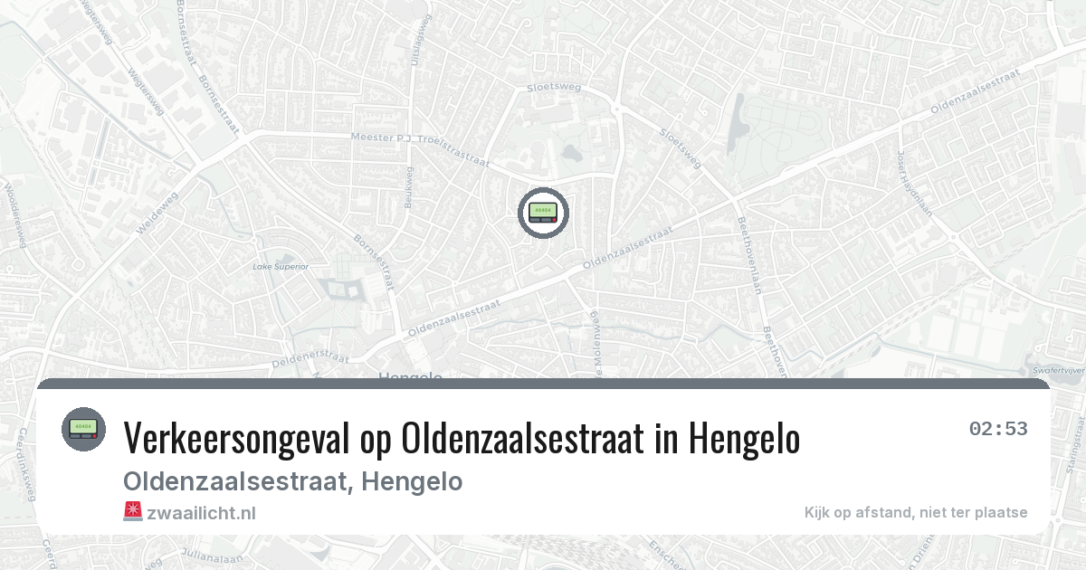 Verkeersongeval op Oldenzaalsestraat in Hengelo — 2 mei 2026