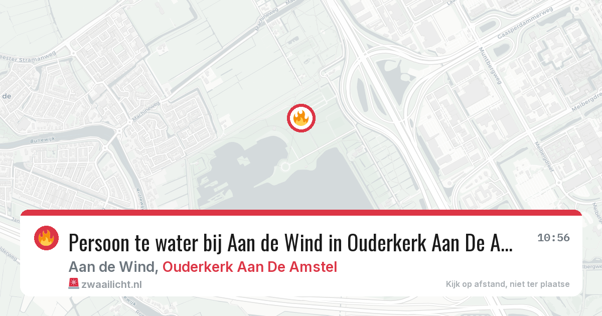Persoon te water bij Aan de Wind in Ouderkerk Aan De Amstel — 20 apr 2026