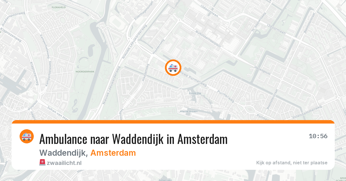 Ambulance naar Waddendijk in Amsterdam — 30 mei 2026