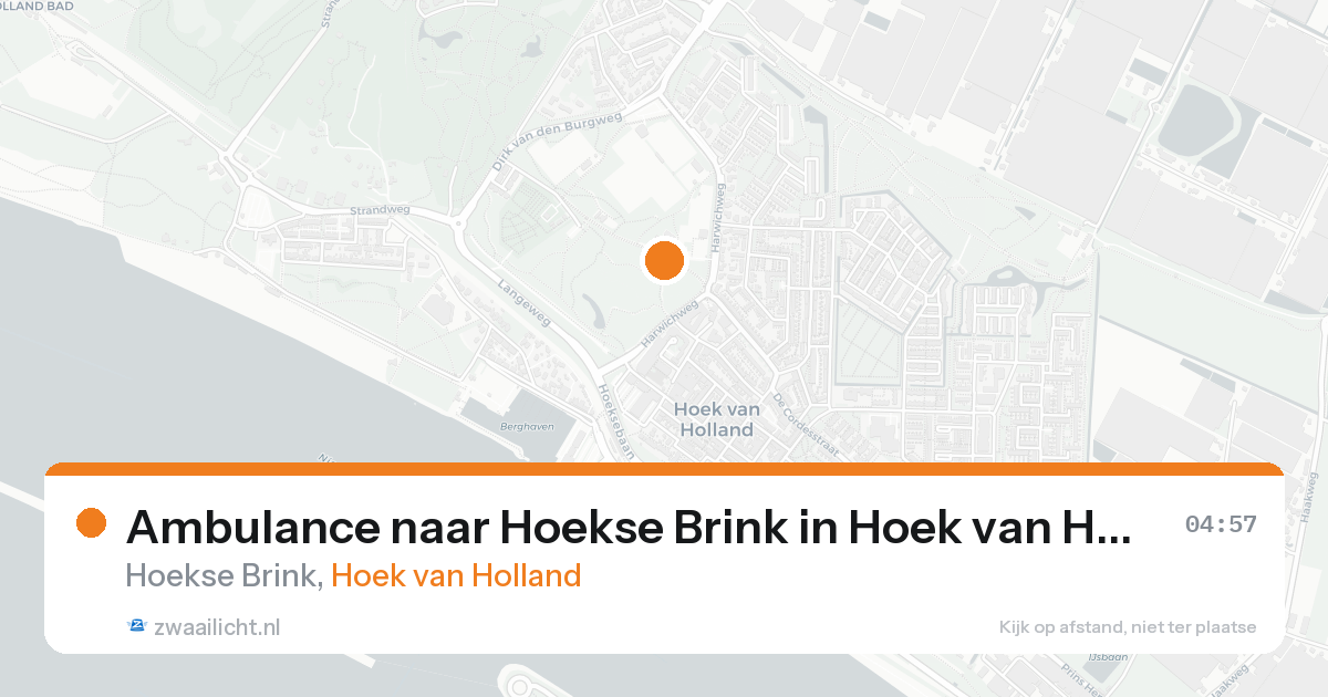Ambulance naar Hoekse Brink in Hoek van Holland — 24 aug 2026