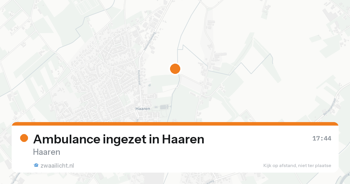 Ambulance ingezet in Haaren — 15 aug 2026