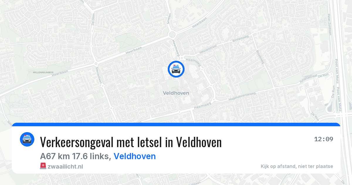 Verkeersongeval met letsel in Veldhoven — 17 jul 2026