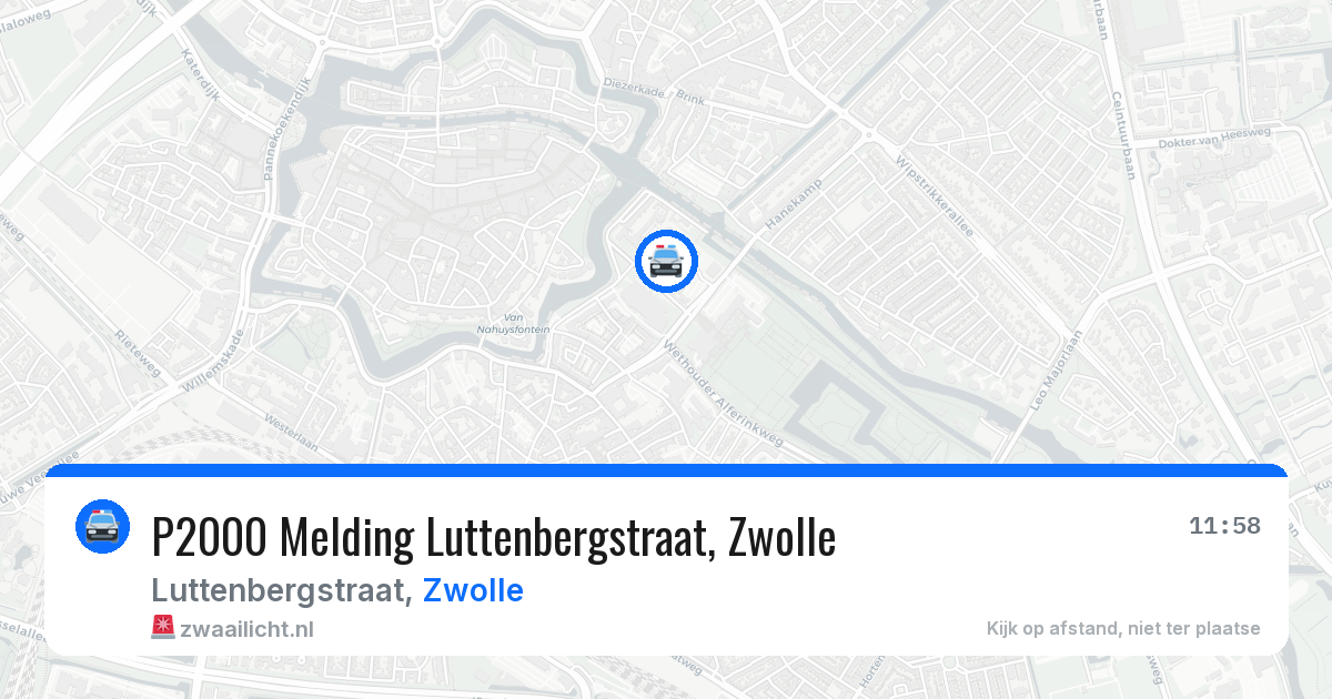 P2000 Melding Luttenbergstraat, Zwolle — 21 apr 2026