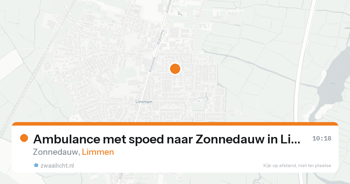 Ambulance met spoed naar Zonnedauw in Limmen — 20 aug 2026