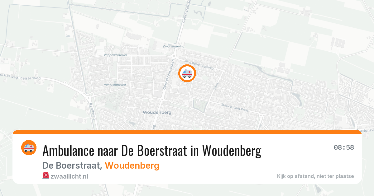 Ambulance naar De Boerstraat in Woudenberg — 22 jun 2026