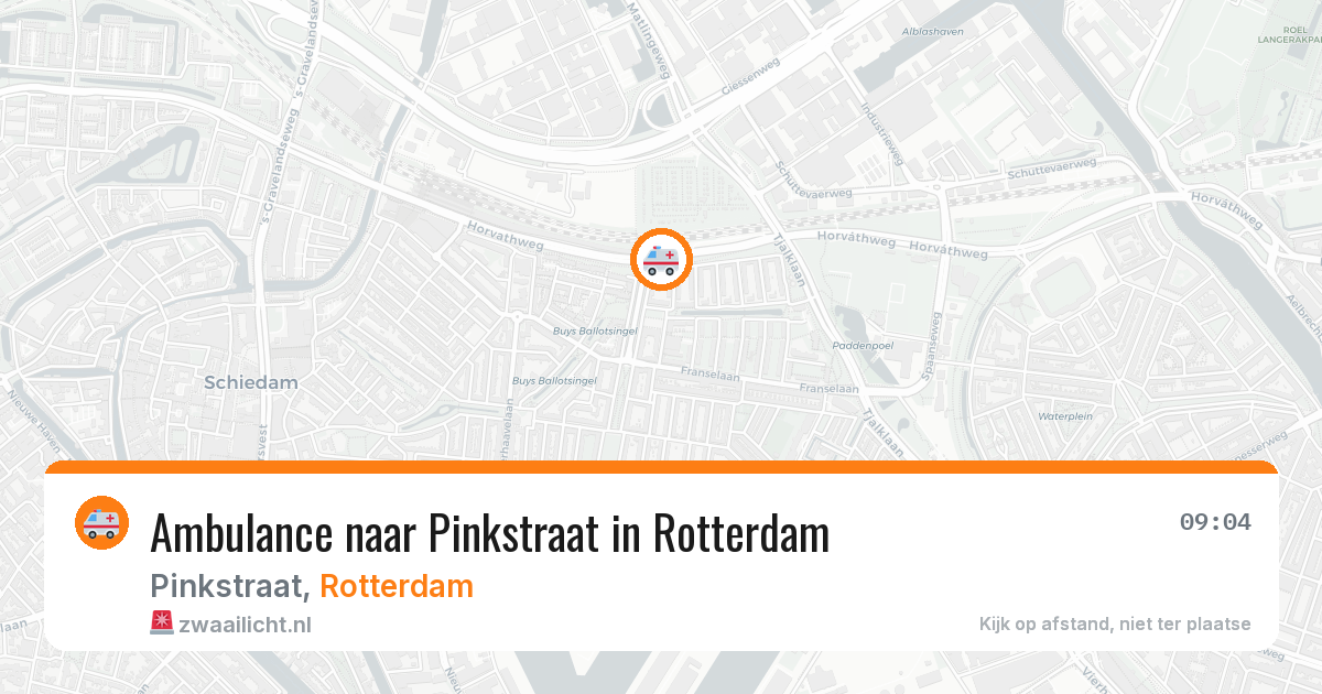 Ambulance naar Pinkstraat in Rotterdam — 28 jun 2026